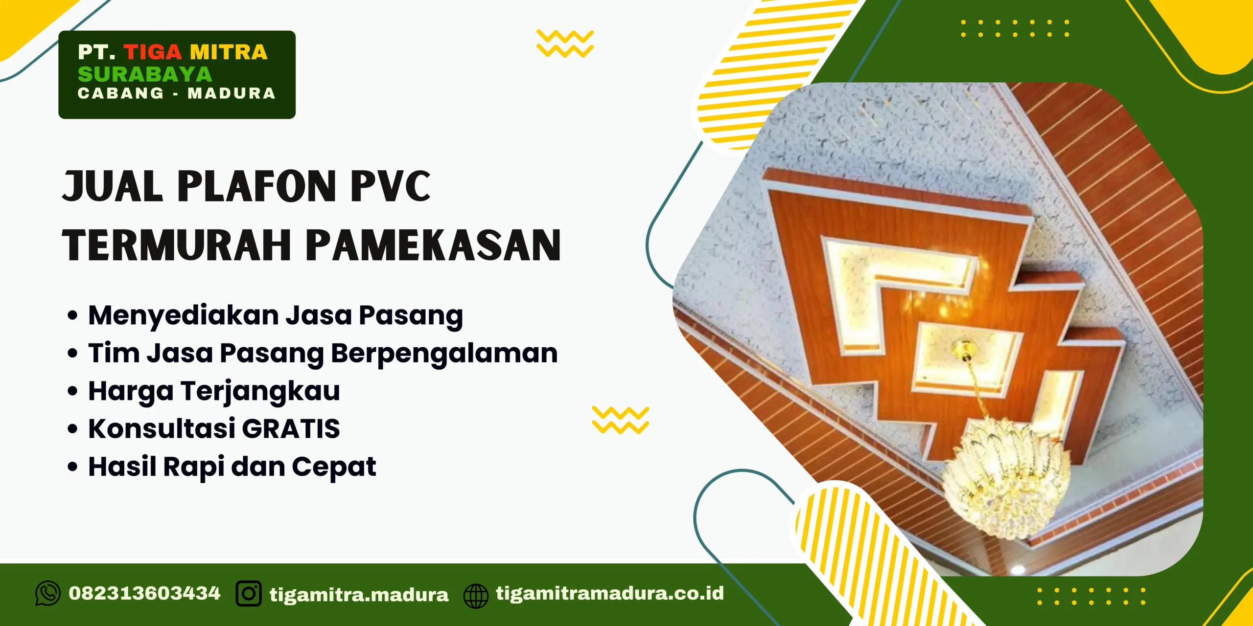 Jual Plafon PVC Murah Pamekasan