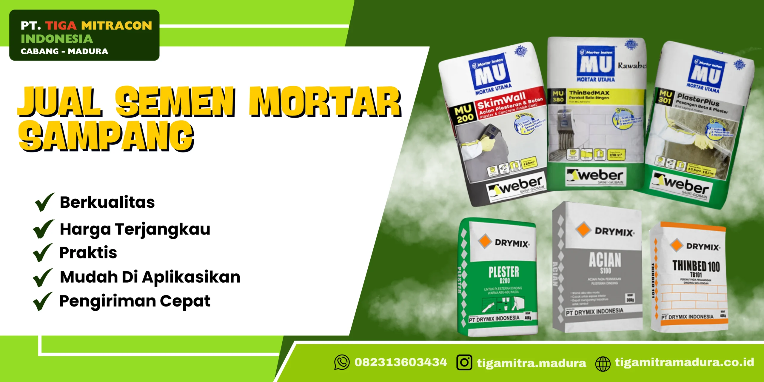 Jual Semen Mortar Sampang