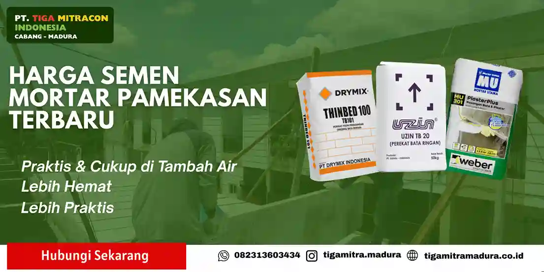 Harga Semen Mortar Pamekasan Terbaru
